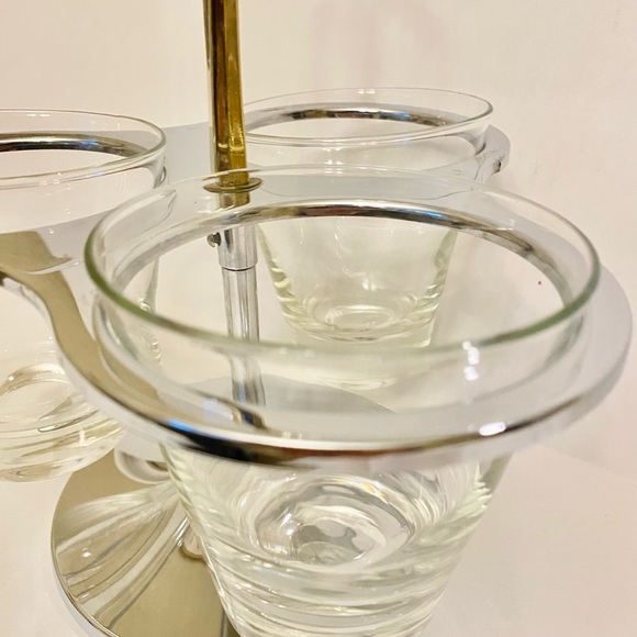 Vintage Kromex 3 Cup Serving Set - Picture 4 of 6